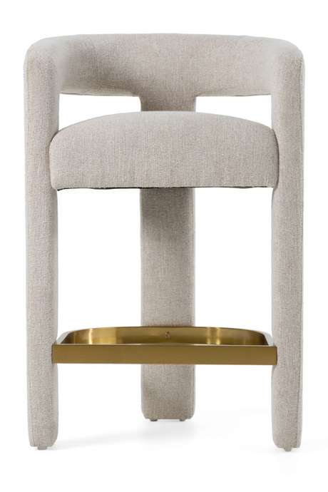 Beige Curved Counter Chair | OROA Modern Adam | Oroa.com