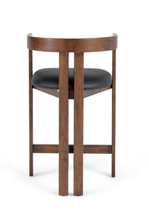 Black Vegan Leather Counter Chair | OROA Modern Belton | Oroa.com