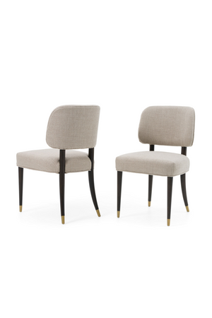 Oak Framed Beige Side Chair | OROA Modern Kathy | Oroa.com