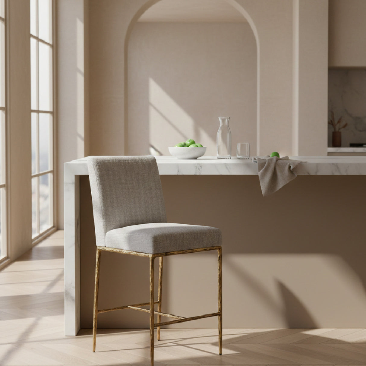   Linen Counter Chair | Oroa.com