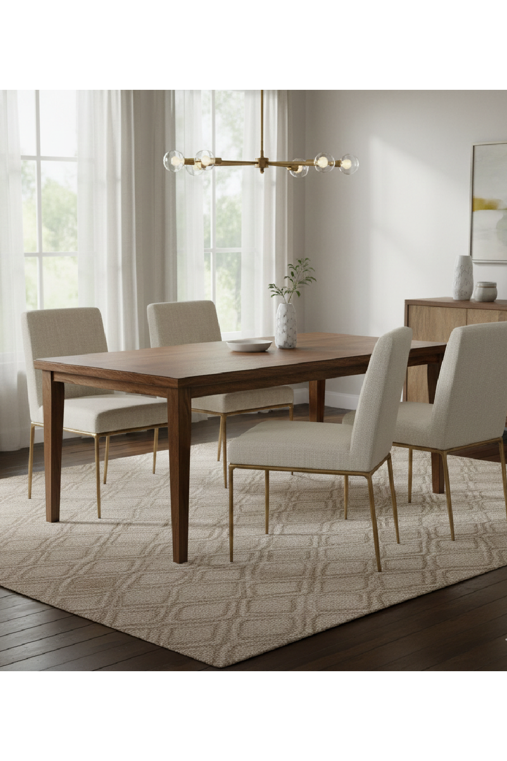   Linen Upholstered Dining Chair | Oroa.com