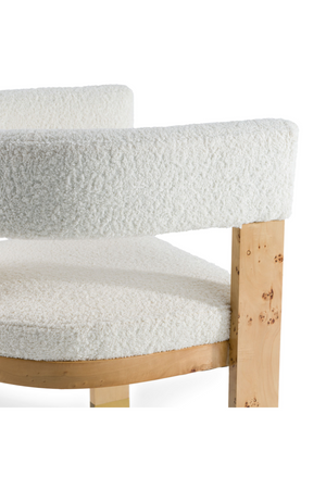 Burl Framed Cream Dining Chair | OROA Modern Letha | Oroa.com