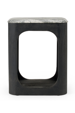White Granite End Table | OROA Modern Marco | Oroa.com