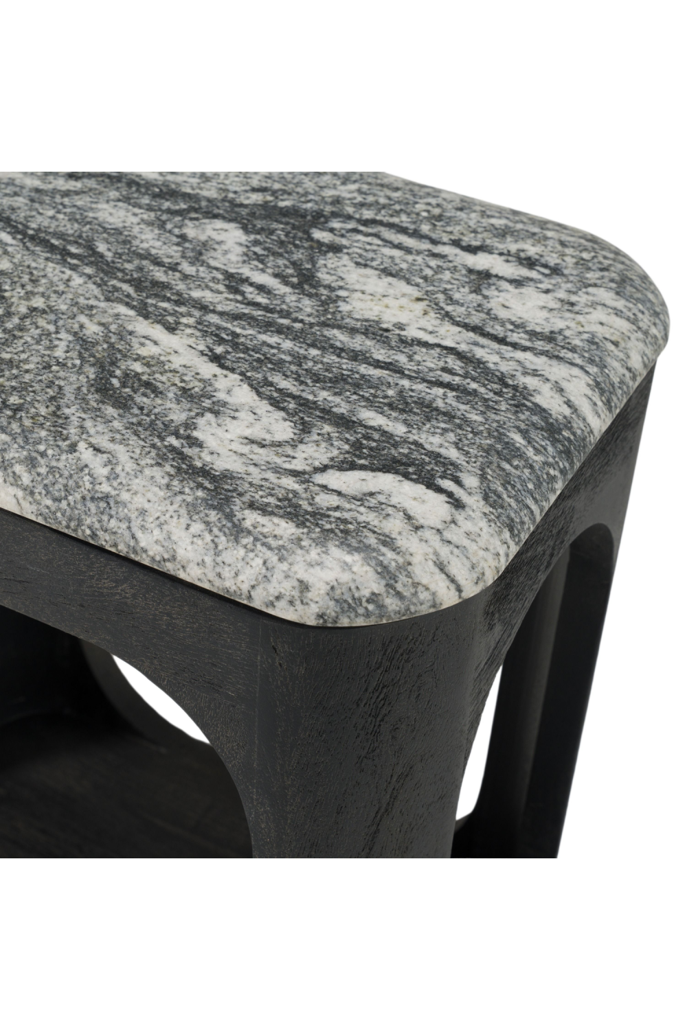 White Granite End Table | OROA Modern Marco | Oroa.com