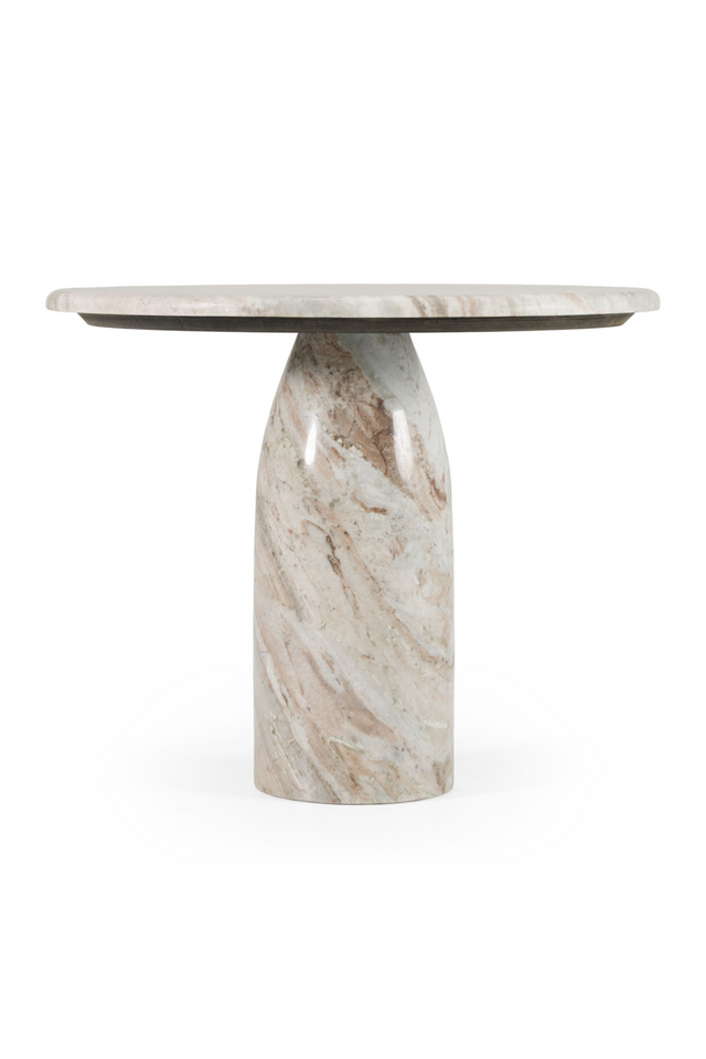 Natural Marble Round Coffee Table | OROA Modern Isaac | Oroa.com