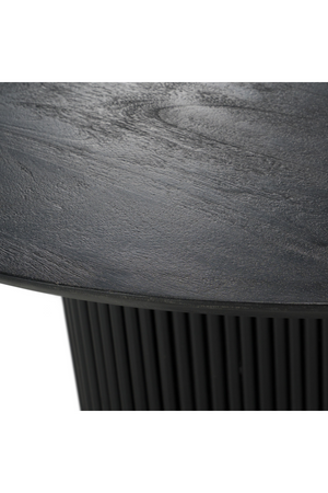 Black Wood Round Dining Table | OROA Modern Myra | Oroa.com