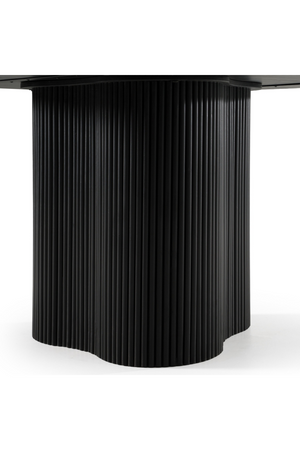 Black Wood Round Dining Table | OROA Modern Myra | Oroa.com