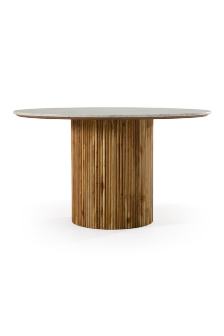 Round White Marble Dining Table | OROA Modern Shirley | Oroa.com