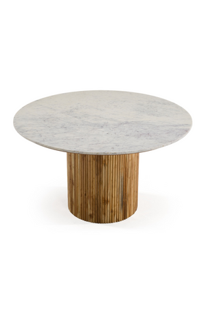 Round White Marble Dining Table | OROA Modern Shirley | Oroa.com