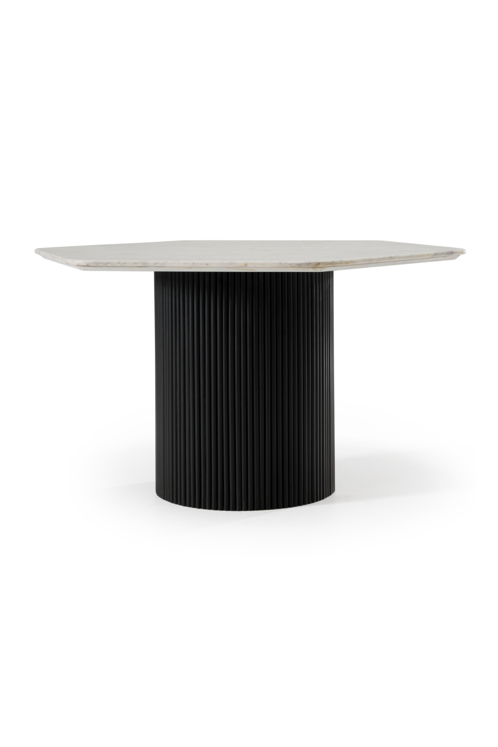 Hexagonal White Marble Dining Table | OROA Modern Rivas | Oroa.com
