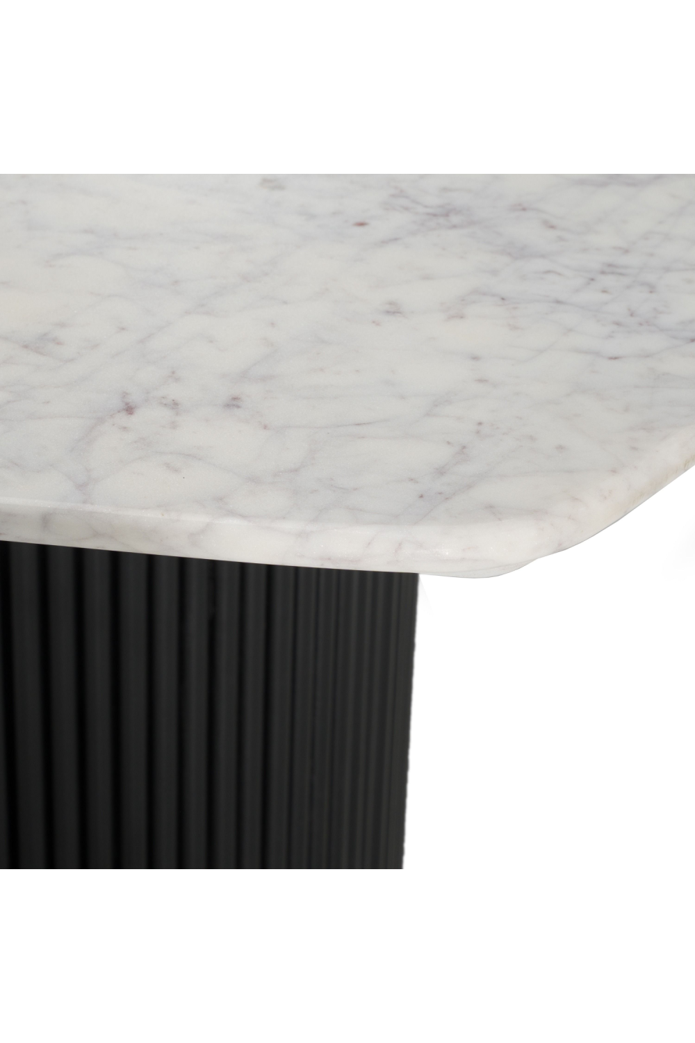 Hexagonal White Marble Dining Table | OROA Modern Rivas | Oroa.com