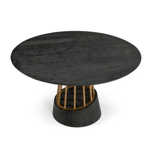   Black Mango Wood Dining Table | Oroa.com