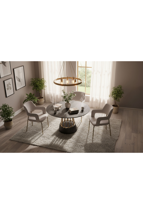 Black Mango Wood Dining Table | OROA Modern Cotopaxi | Oroa.com