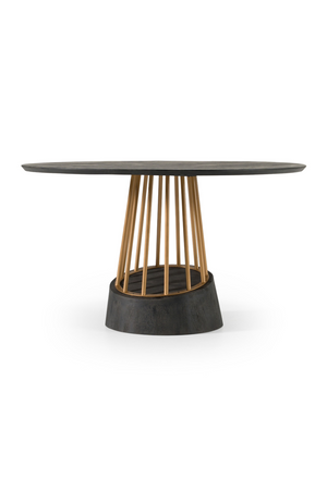 Black Mango Wood Dining Table | OROA Modern Cotopaxi | Oroa.com