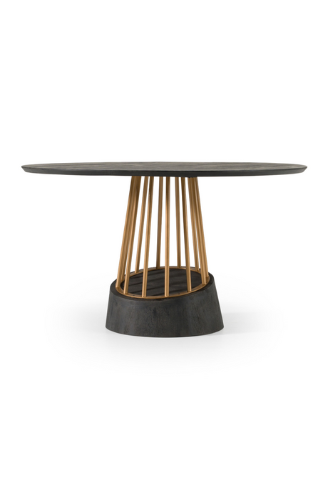 Black Mango Wood Dining Table | OROA Modern Cotopaxi | Oroa.com