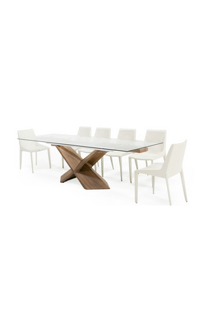 Extendable Glass Dining Table | OROA Modern Scott | Oroa.com