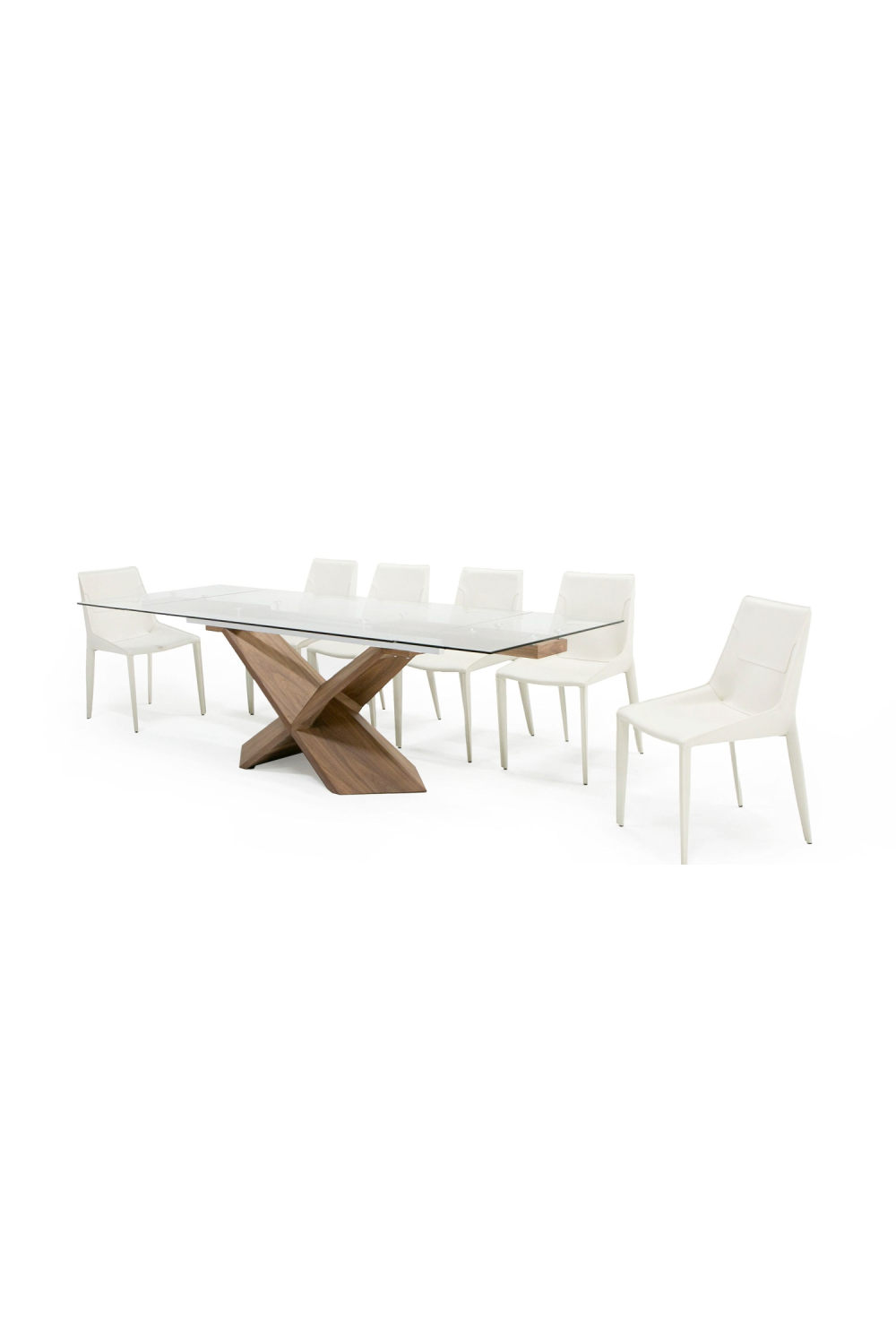 Extendable Glass Dining Table | OROA Modern Scott | Oroa.com