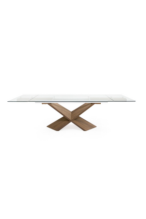 Extendable Glass Dining Table | OROA Modern Scott | Oroa.com