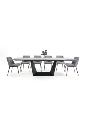 Gray Ceramic Extendable Dining Table | OROA Modern Baldwin | Oroa.com