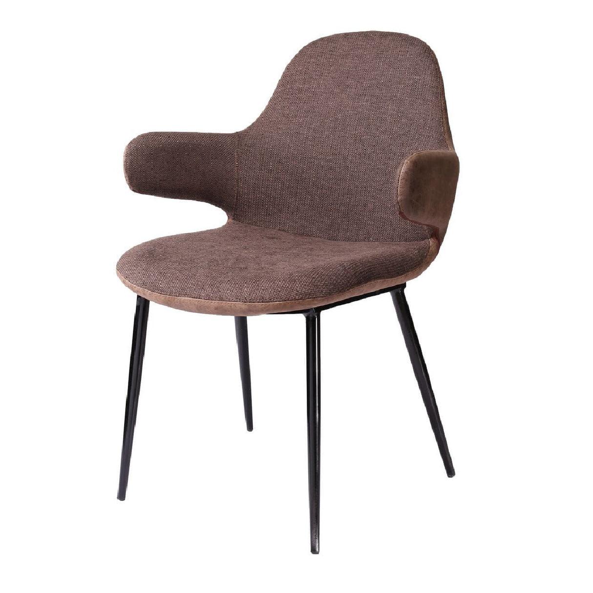   Brown Vegan Leather Accent Chair | Oroa.com