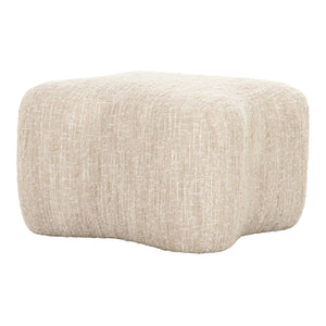   Beige Curved Ottoman | Oroa.com