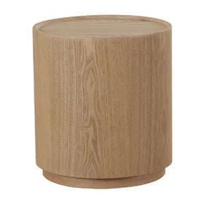   Natural Ash Round End Table | Oroa.com