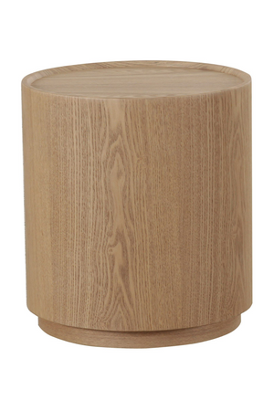 Natural Ash Round End Table | OROA Modern Quillen | Oroa.com