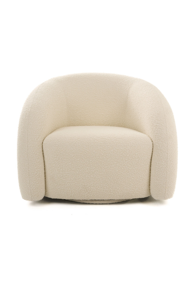 White Boucle Accent Chair | OROA Modern Joshua | Oroa.com