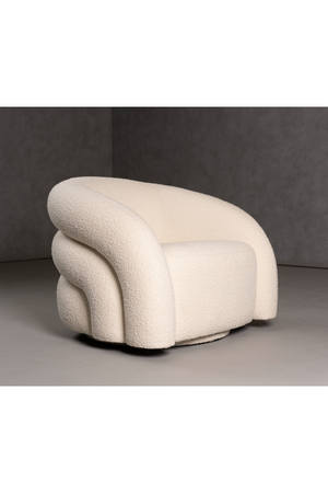 White Boucle Accent Chair | OROA Modern Joshua | Oroa.com