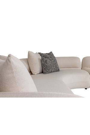 White L-Shaped Sectional Sofa | OROA Modern Drayton | Oroa.com