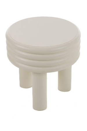 Round White Tiered End Table | OROA Modern Townley | Oroa.com