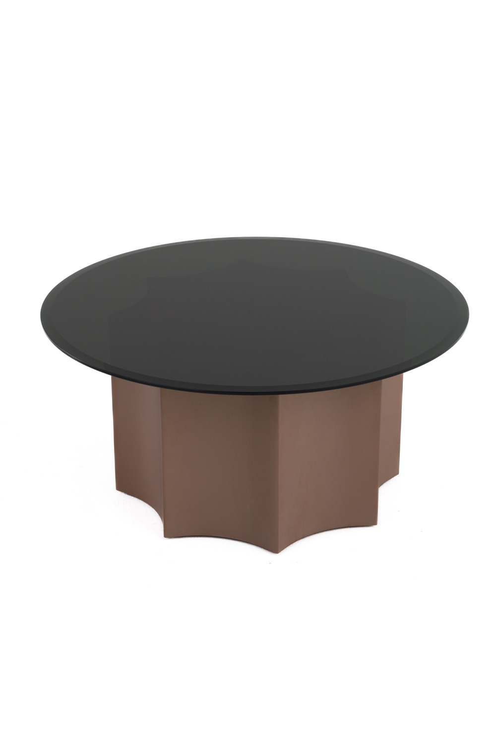 Black Mirror Round Coffee Table | OROA Modern Ingram | Oroa.com