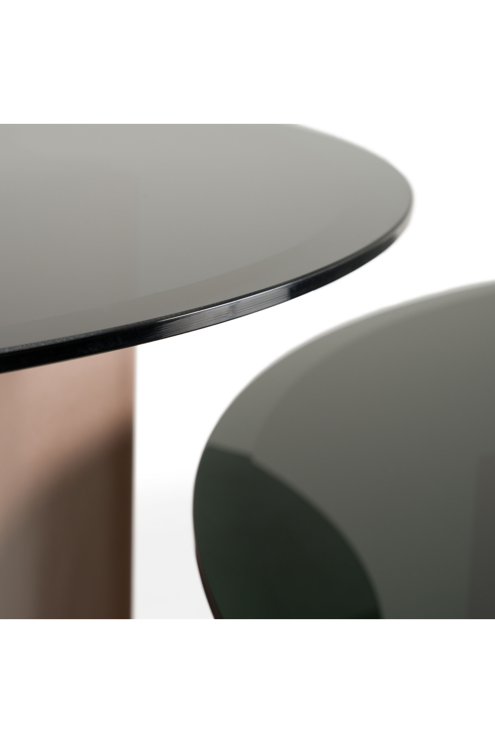 Black Glass Nesting Coffee Tables (2) | OROA Modern | Oroa.com