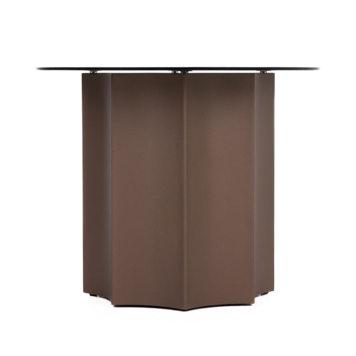   Black Mirror Round End Table | Oroa.com