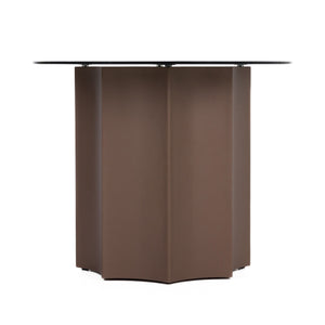   Black Mirror Round End Table | Oroa.com