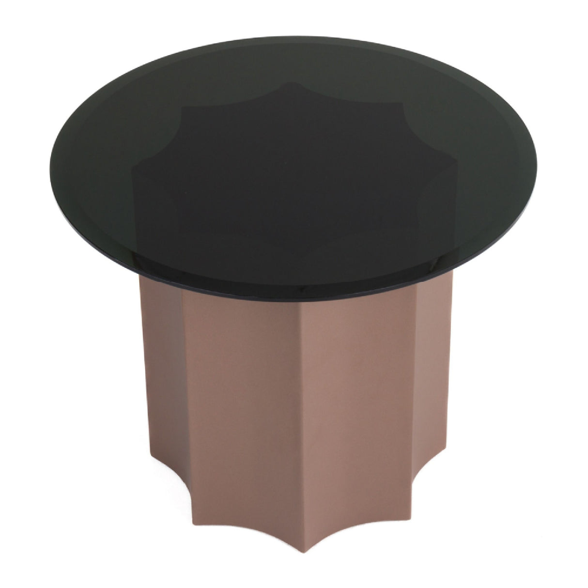   Black Mirror Round End Table | Oroa.com