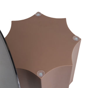   Black Mirror Round End Table | Oroa.com