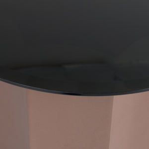   Black Mirror Round End Table | Oroa.com