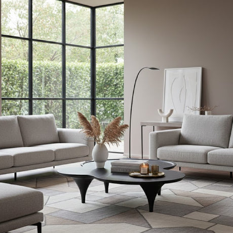 Free-Form Black Ash Coffee Table | OROA Modern Beulah | Oroa.com