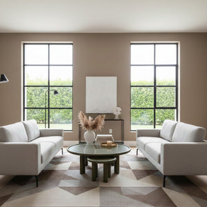 Brown Ash Round Nesting Tables (2) | OROA Modern Strauss | Oroa.com
