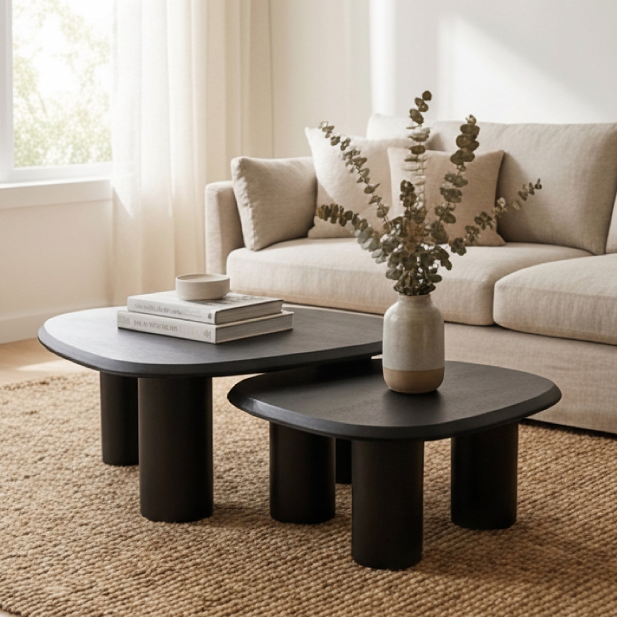   Freeform Ash Coffee Table Set (2) | Oroa.com