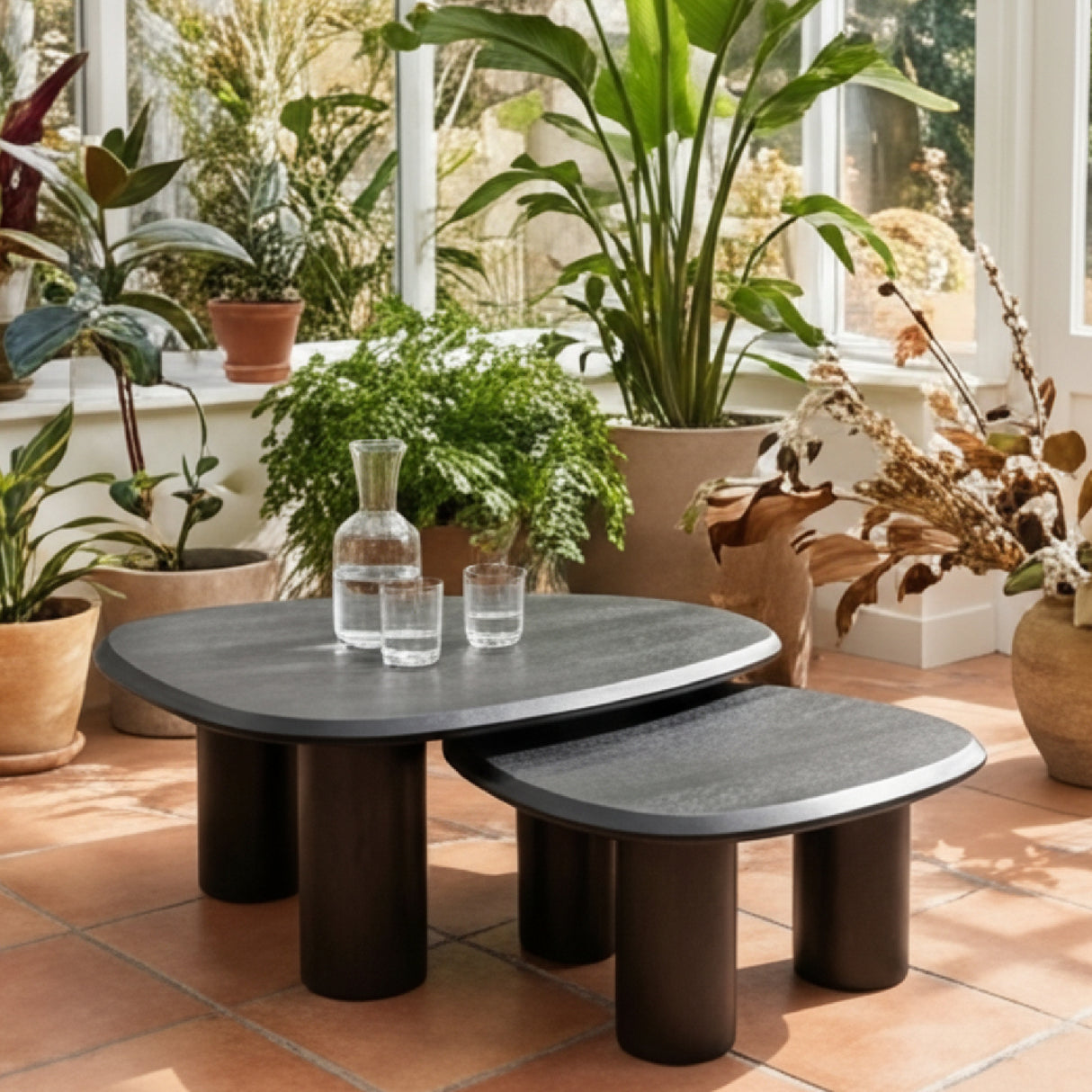   Freeform Ash Coffee Table Set (2) | Oroa.com