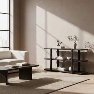   Brown Open-Back Bookshelf | Oroa.com