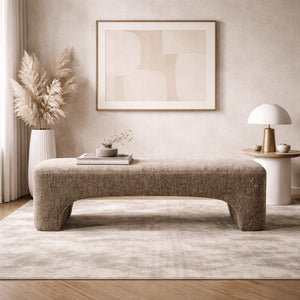   Tan Fabric Bench | Oroa.com