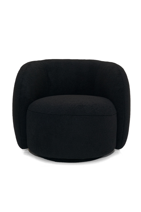 Black Rounded Accent Chair | OROA Modern Molina | Oroa.com