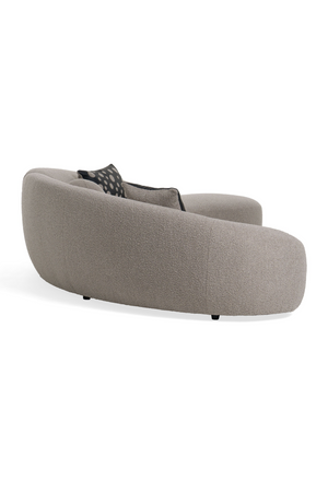 Curved Gray Sectional Sofa | OROA Modern Allis | Oroa.com