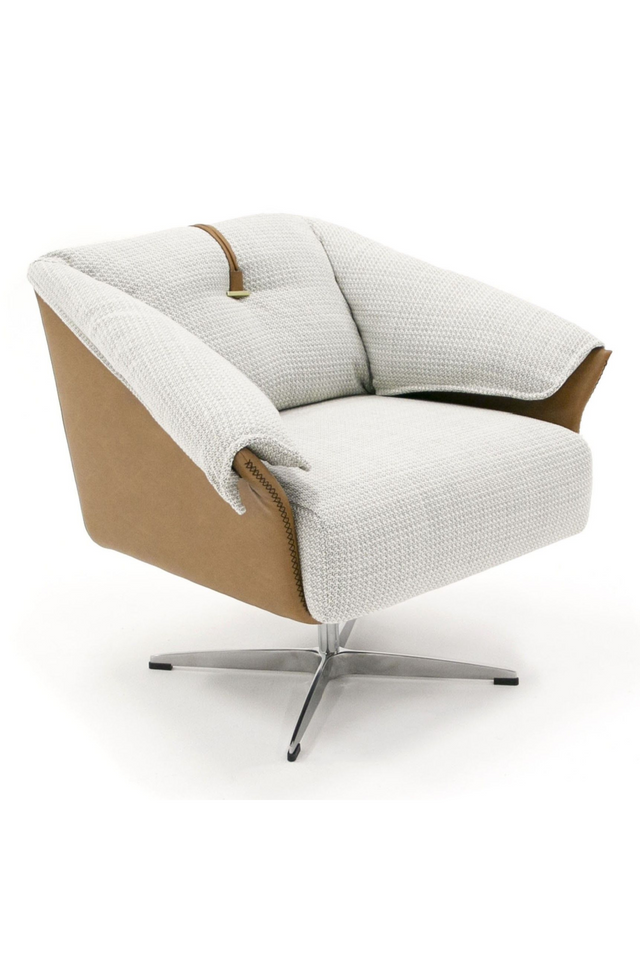 Light Gray Swivel Accent Chair | OROA Modern Ohio | Oroa.com