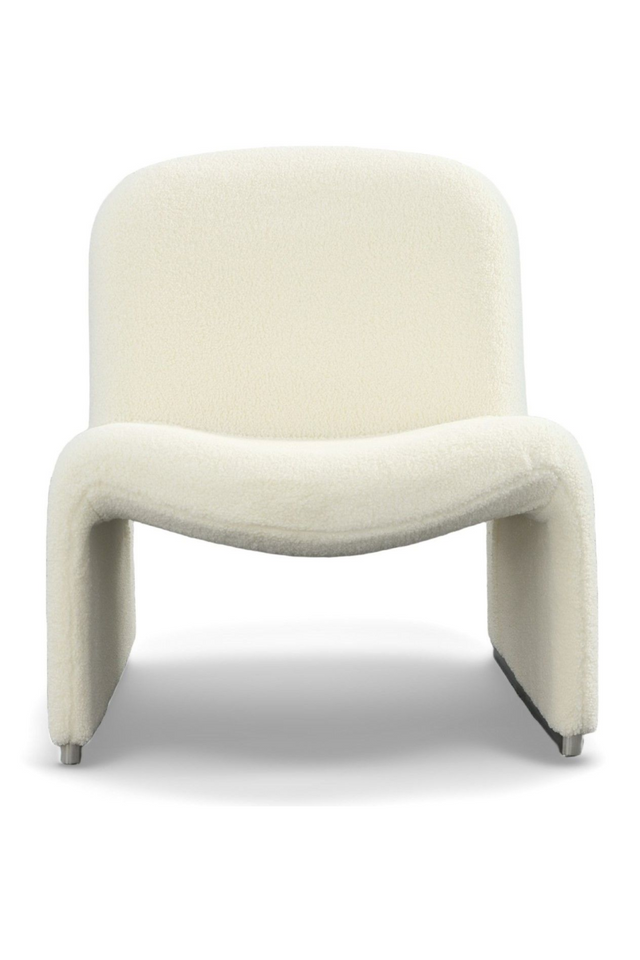 White Sloped-Back Accent Chair | OROA Modern Lito | Oroa.com