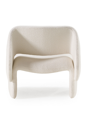 Gold Buttoned White Accent Chair | OROA Modern Tristan | Oroa.com