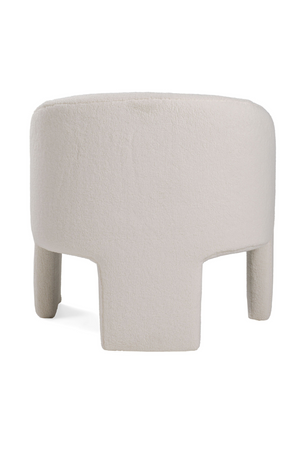 White Three-Legged Accent Chair | OROA Modern Khan | Oroa.com